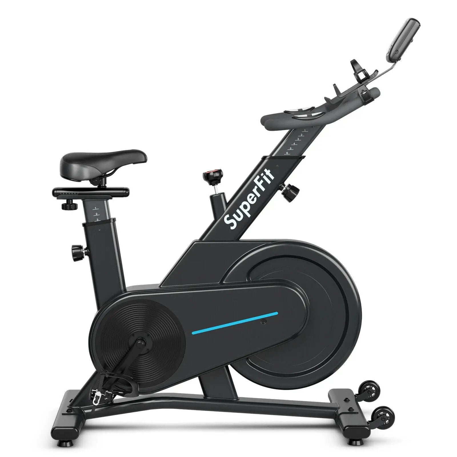 Magnetic Exercise Bike with Adjustable Seat and Handle by DirectDeals