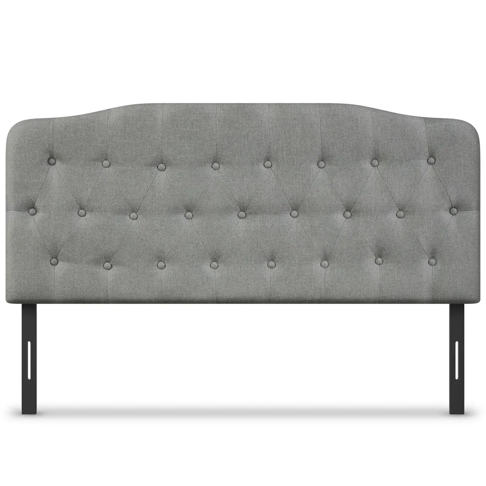 Queen Upholstered Headboard with Adjustable Heights by DirectDeals