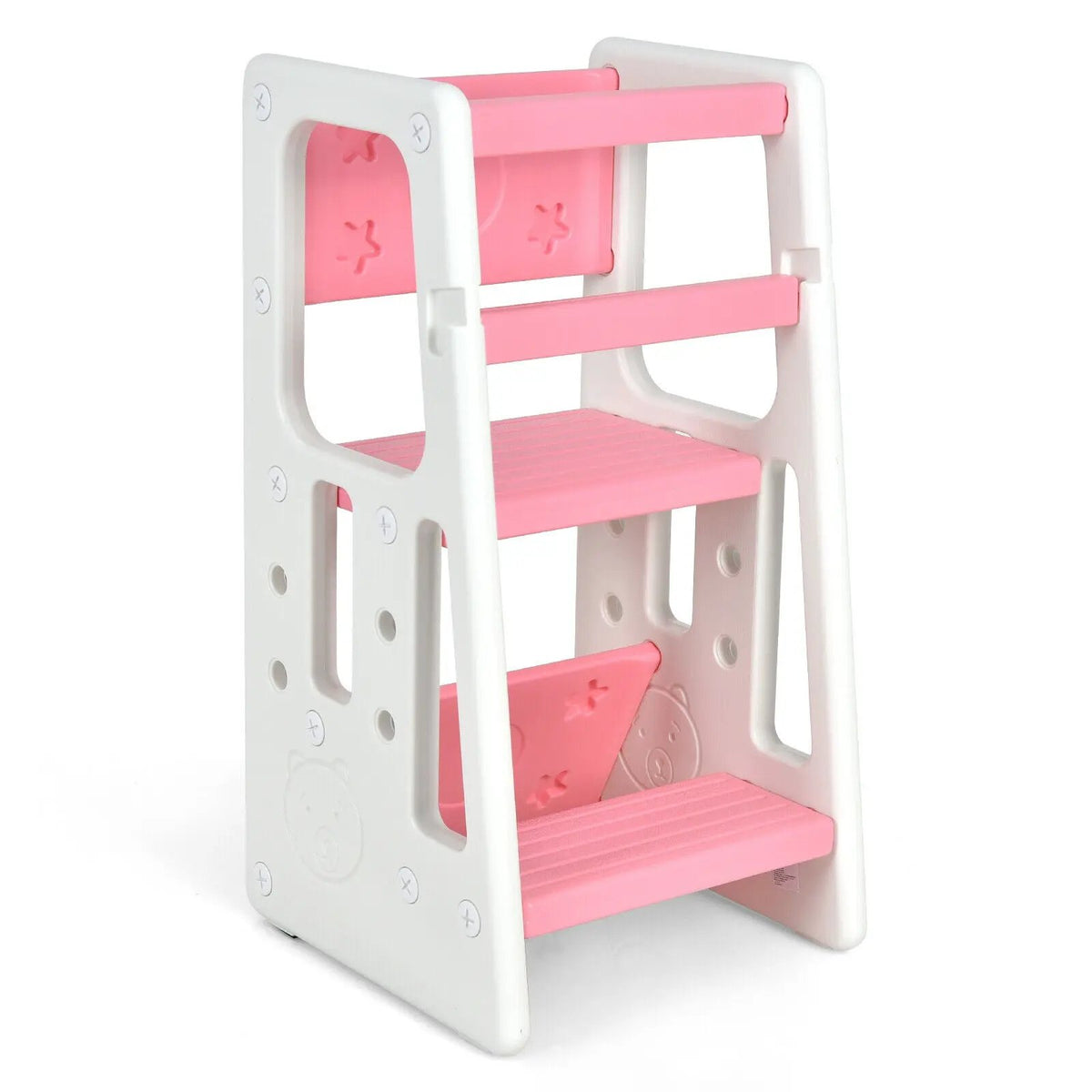 Kids Kitchen Step Stool with Double Safety Rails by DirectDeals