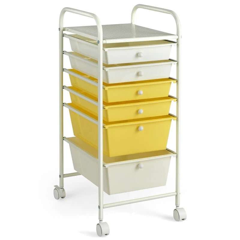 6 Drawers Rolling Storage Cart Organizer by DirectDeals