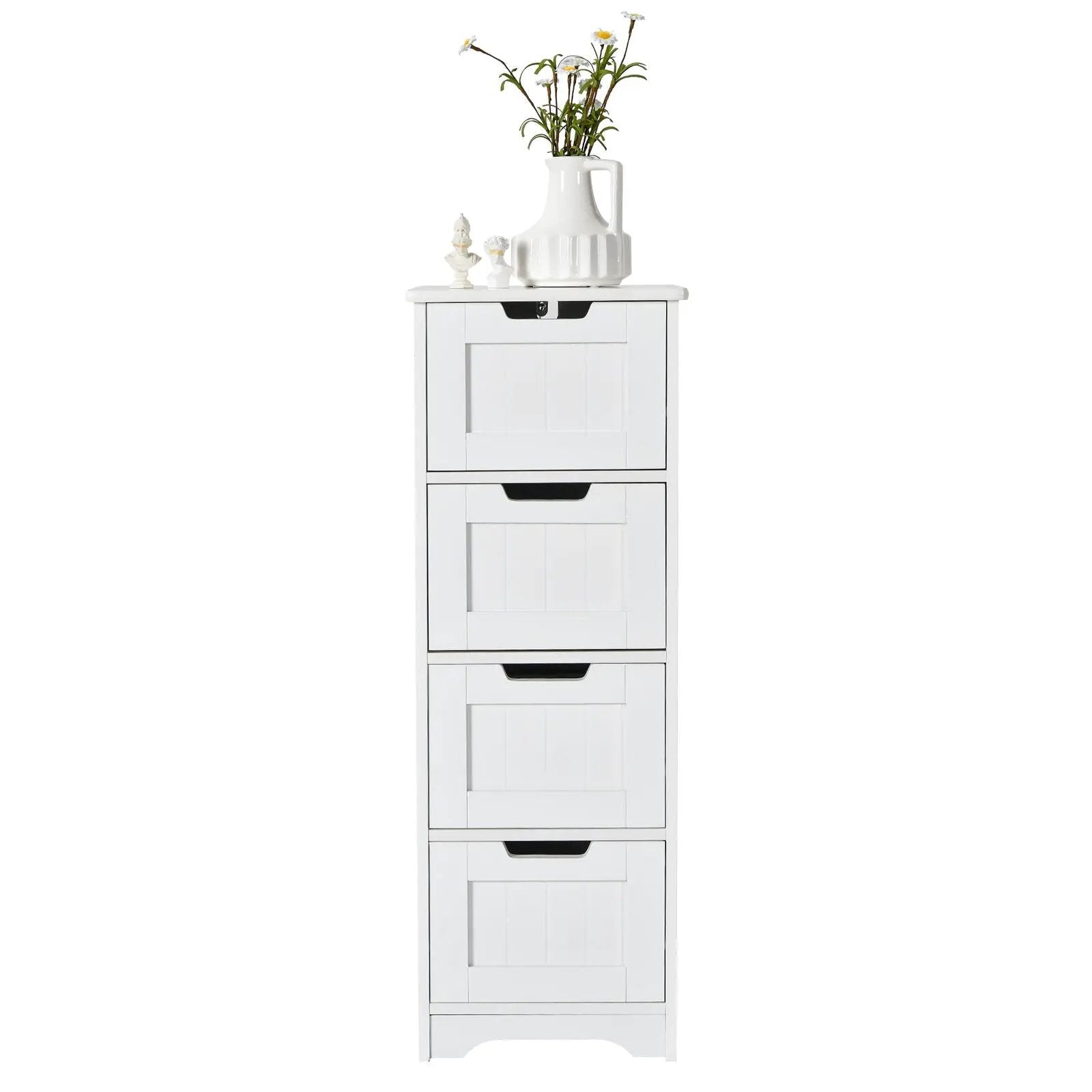 Free-Standing Side Storage Organizer with 4 Drawers by DirectDeals