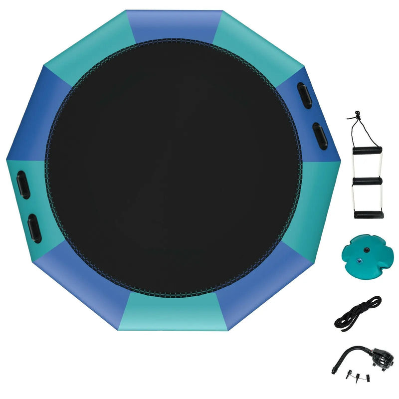 10 Feet Inflatable Splash Padded Water Bouncer Trampoline by DirectDeals