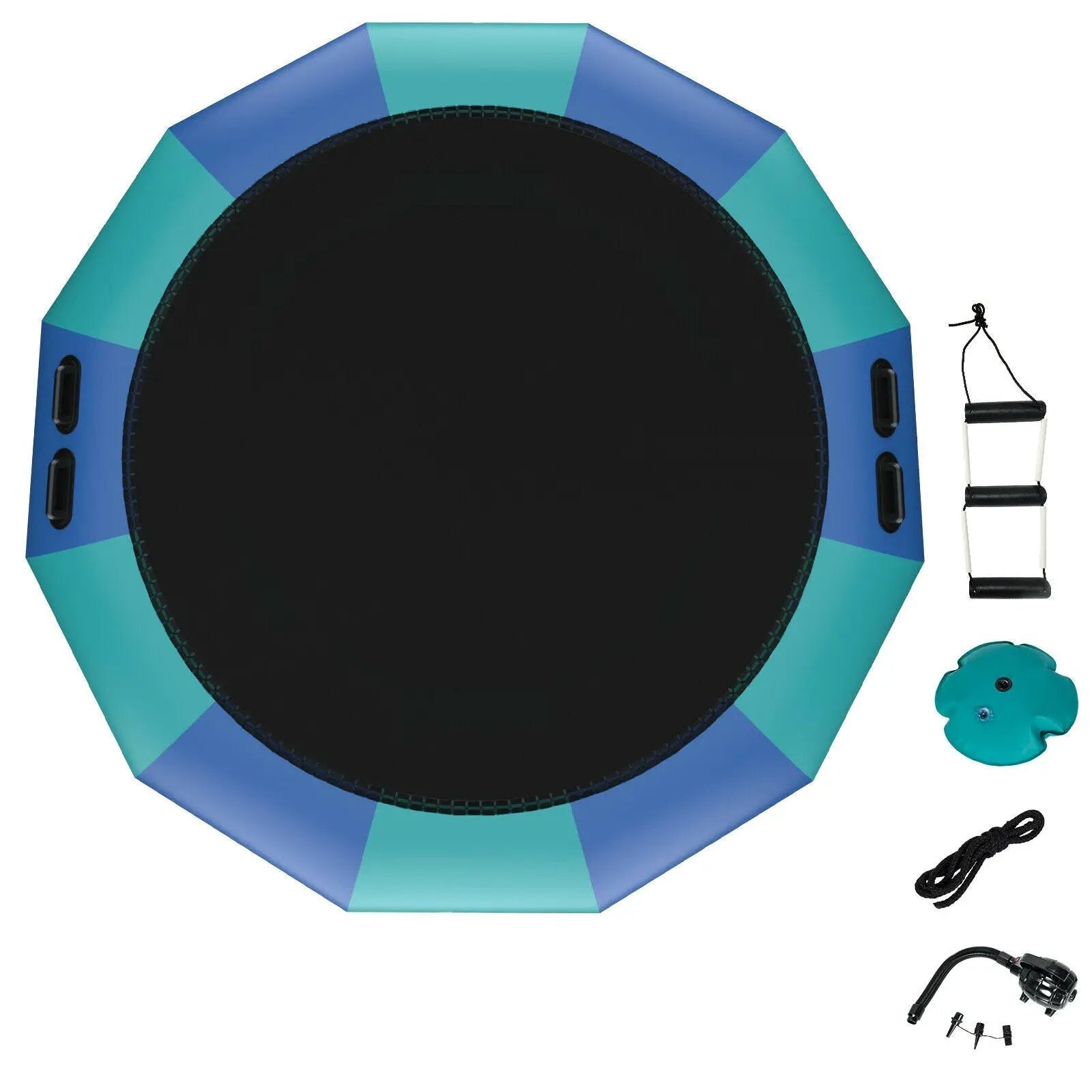 15 Feet Inflatable Splash Padded Water Bouncer Trampoline by DirectDeals