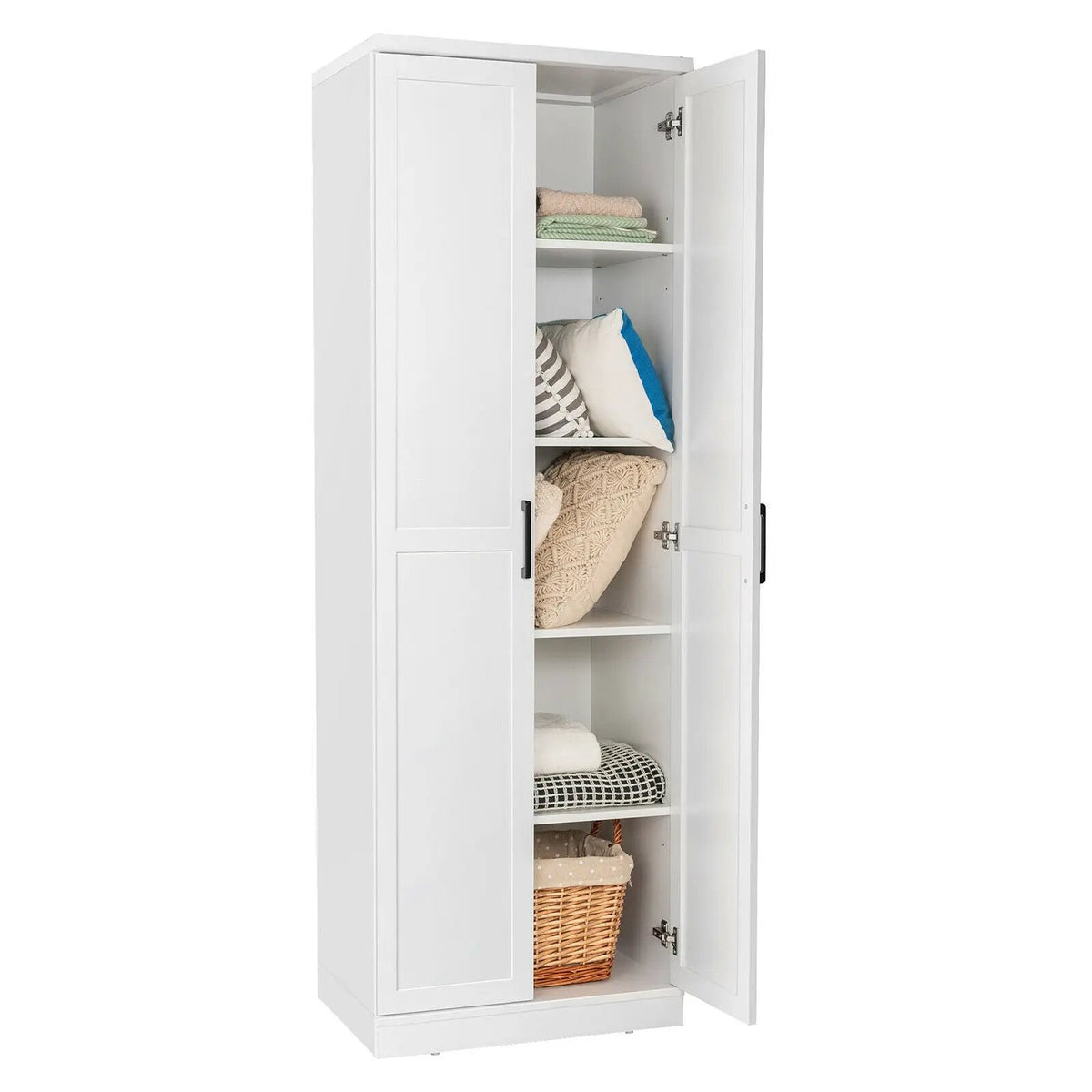70 Inch Freestanding Storage Cabinet with 2 Doors and 5 Shelves by DirectDeals