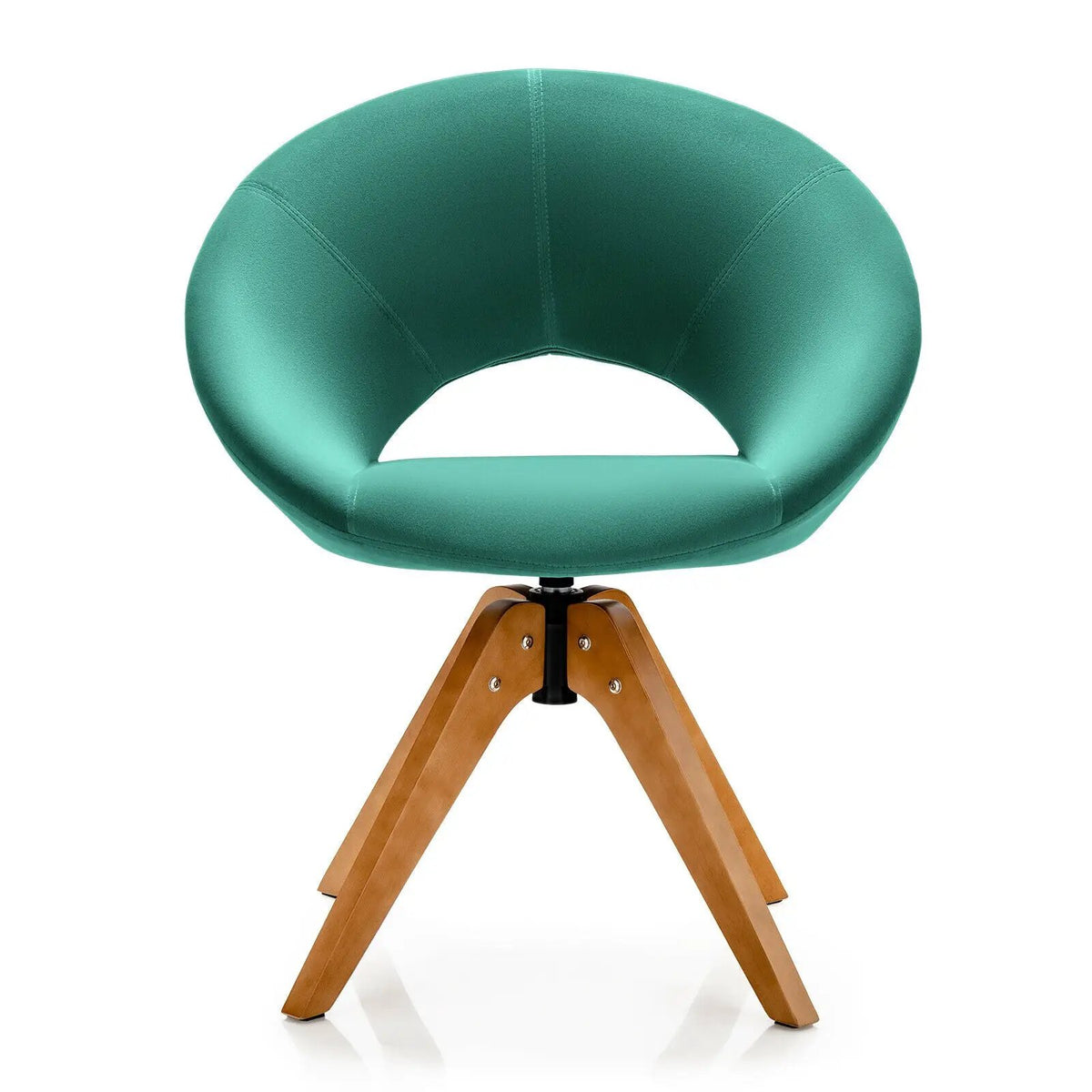 Swivel Accent Chair with Oversized Upholstered Seat for Home Office by DirectDeals