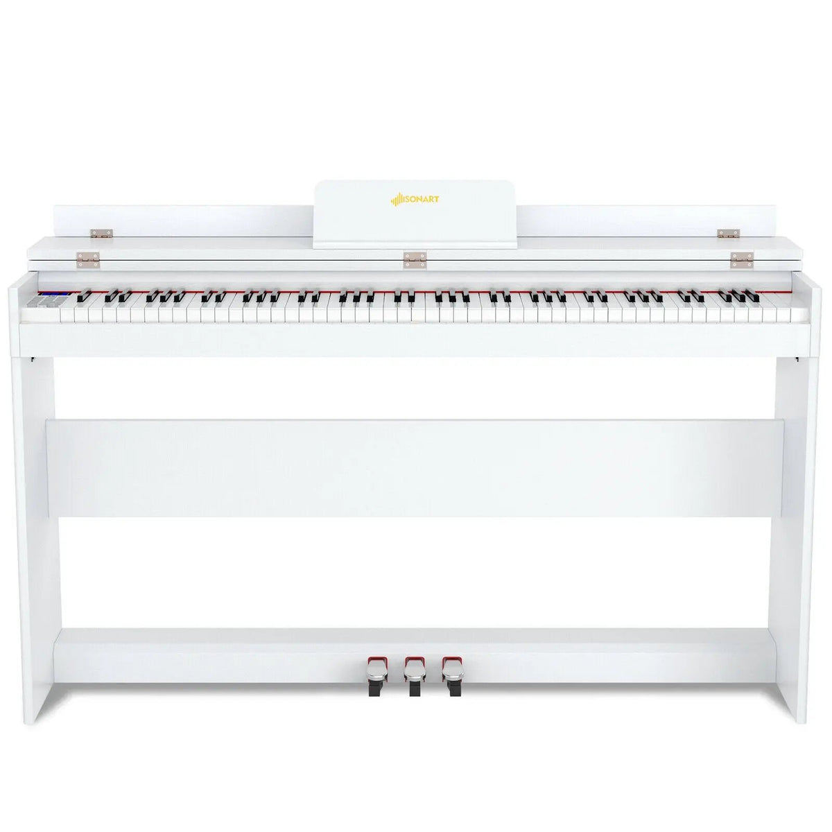 88 Key Full Size Electric Piano Keyboard with Stand 3 Pedals MIDI Function by DirectDeals
