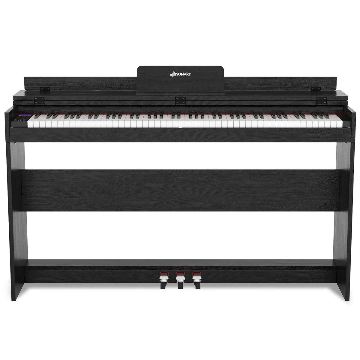 88 Key Full Size Electric Piano Keyboard with Stand 3 Pedals MIDI Function by DirectDeals