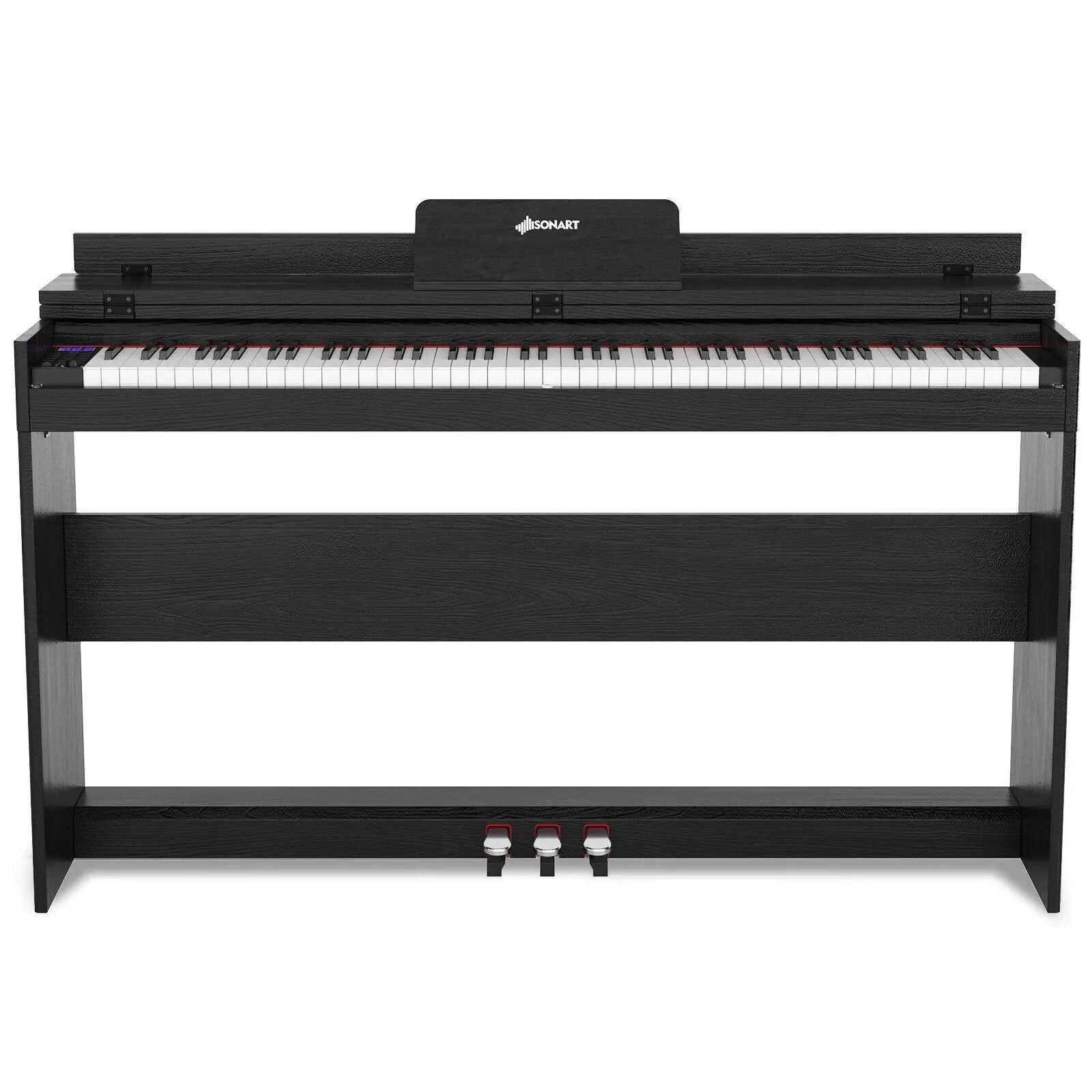 88 Key Full Size Electric Piano Keyboard with Stand 3 Pedals MIDI Function by DirectDeals