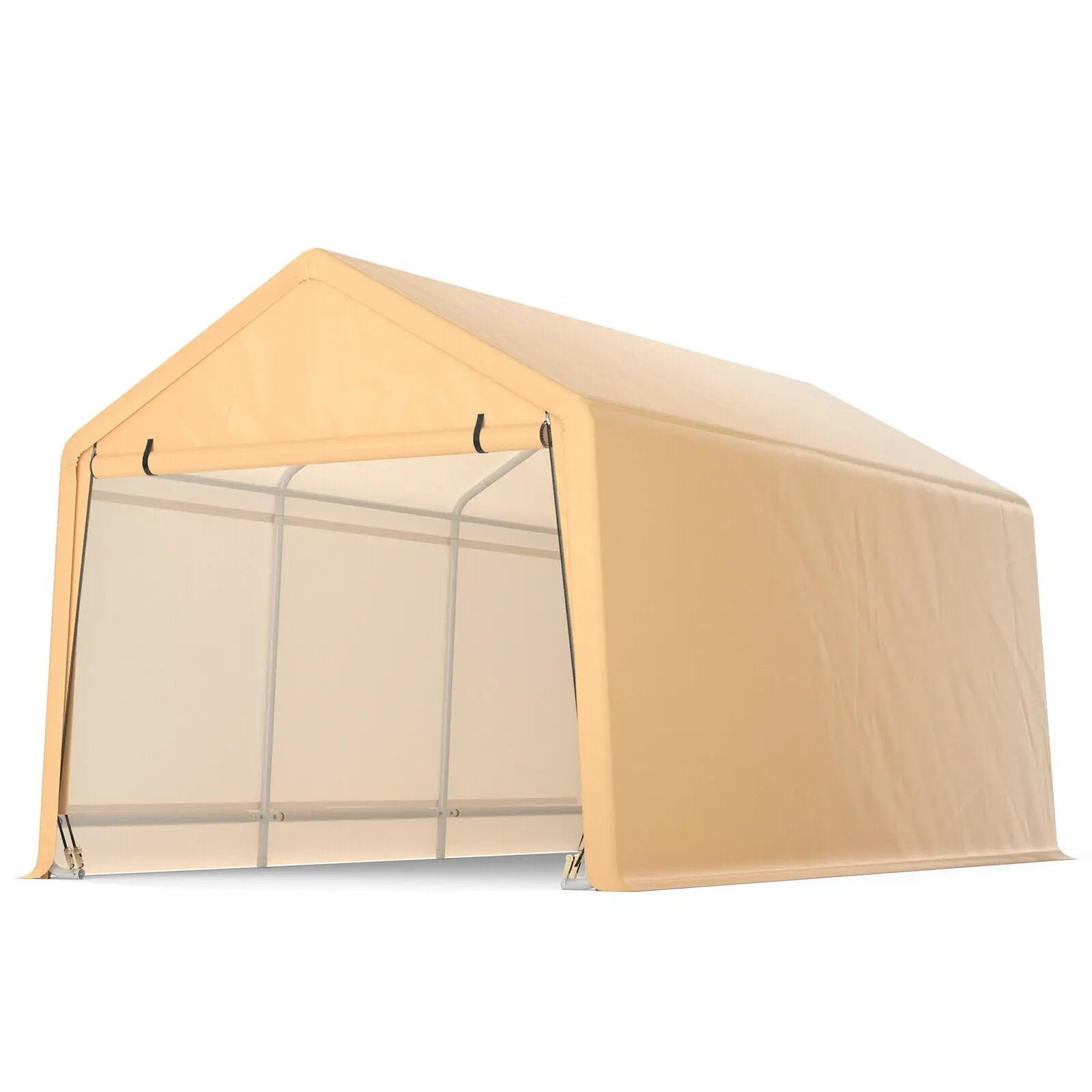 9 x 17 Feet Heavy Duty Carport Canopy-Yellow by DirectDeals