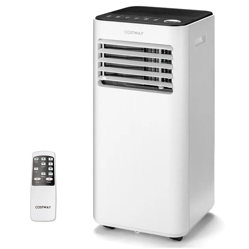 8000 BTU Portable Air Conditioner with Fan and Dehumidifier Mode-White by DirectDeals