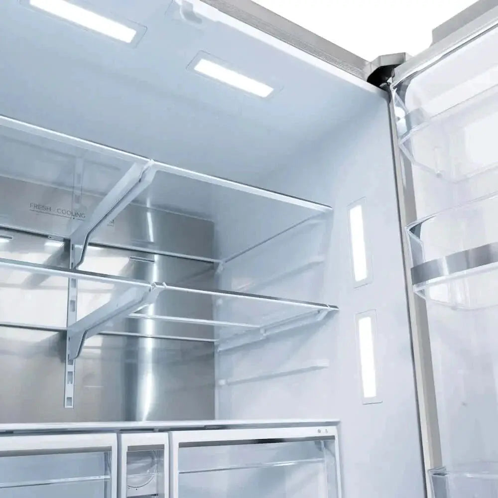 ZLINE 36" Refrigerator, Water, Ice Dispenser, Fingerprint Resistant, RSMZ-W-36-FCB by Farmhouse Kitchen and Bath