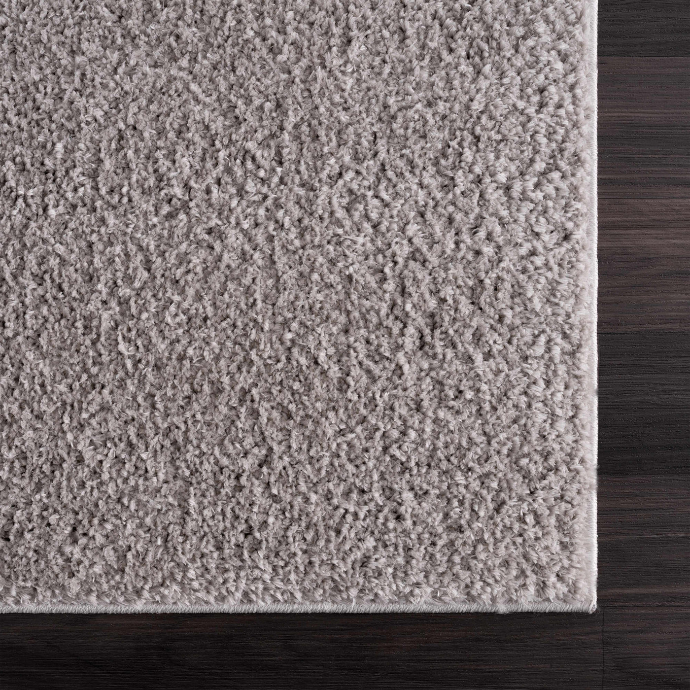 Judy Solid Gray Washable Shag Rug - Clearance by Boutique Rugs