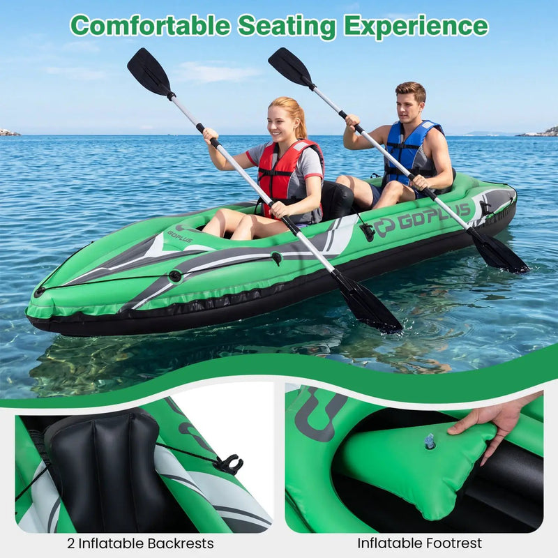 Inflatable Kayak 2 Person 11.5 Feet with Aluminum Paddles by DirectDeals