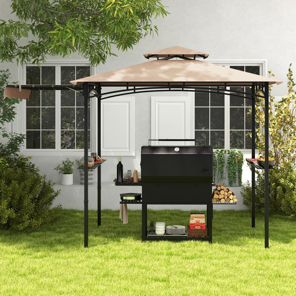 11 x 5 FT Grill Gazebo with Side Awning and Double-Tiered Top, photo 2 of 10