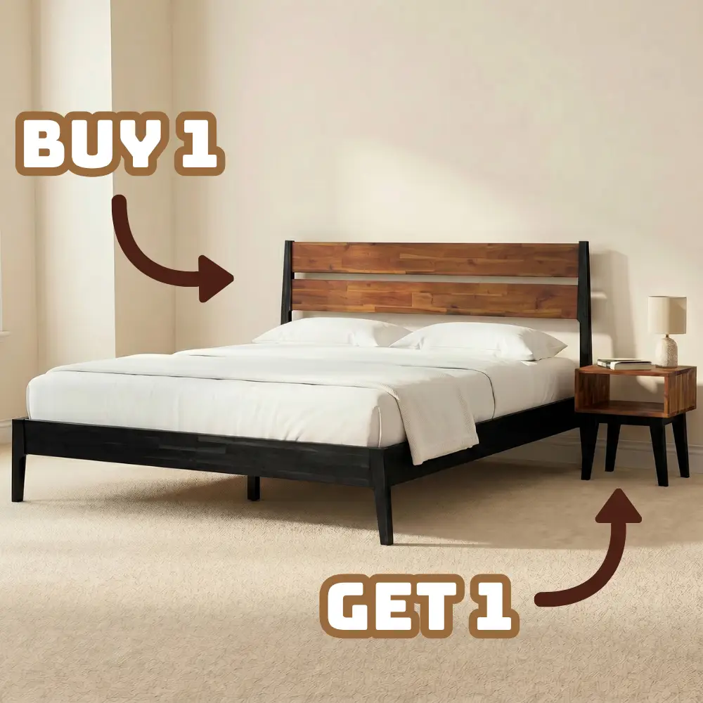 Callisto Solid Wood Bed Frame by Megsu