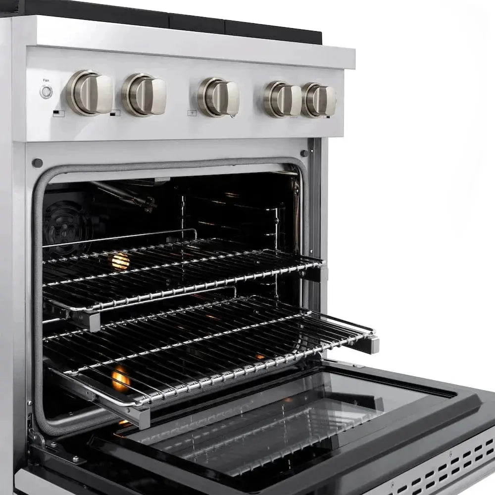 ZLINE 30"Paramount Dual Fuel Range Stainless Steel, SDR30 by Farmhouse Kitchen and Bath