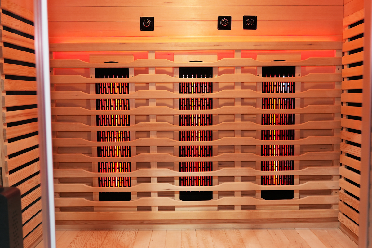 Blisspod I Venetian RED I All-In-One - Full Spectrum + Red Light Therapy I Indoor Premium Sauna I 3 Person, photo 16 of 21