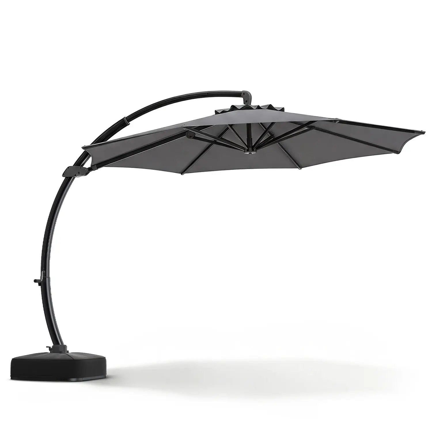 11 FT Cantilever Patio Umbrella with Base and 360° Rotation by DirectDeals