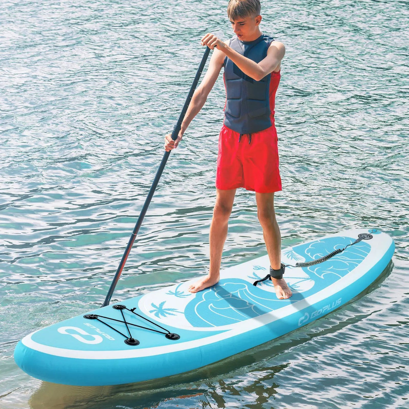 10/11 Feet Inflatable Stand Up Paddle Board with Premium SUP Accessories by DirectDeals