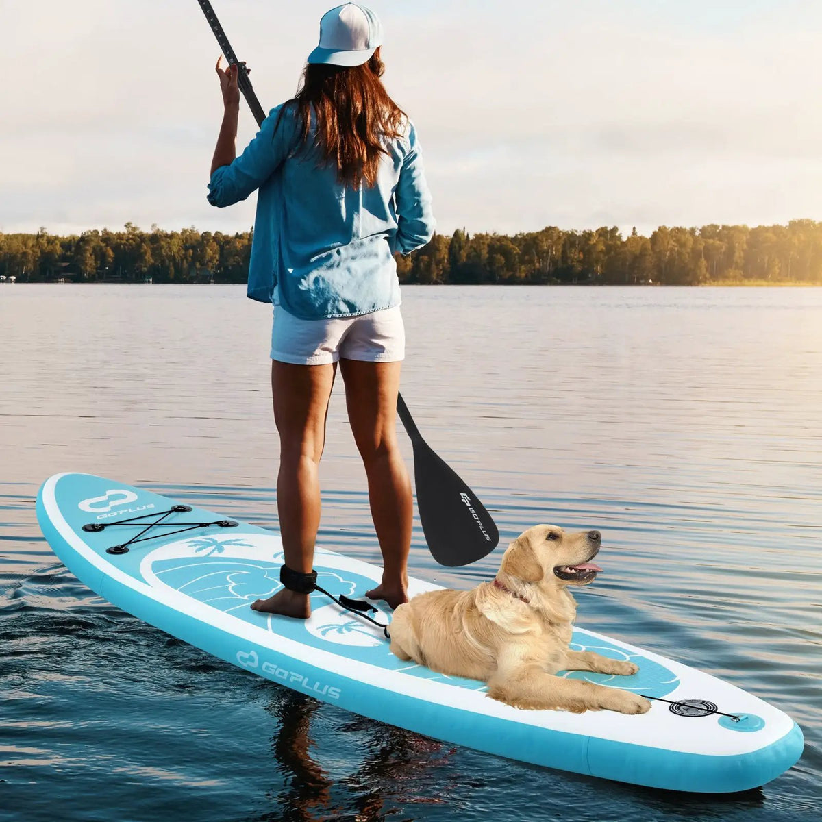 10/11 Feet Inflatable Stand Up Paddle Board with Premium SUP Accessories by DirectDeals