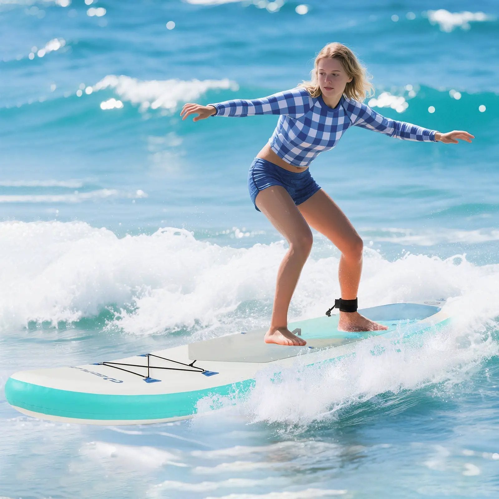11 Feet Premium SUP Inflatable Stand Up Paddle Board with Accessories-L by DirectDeals