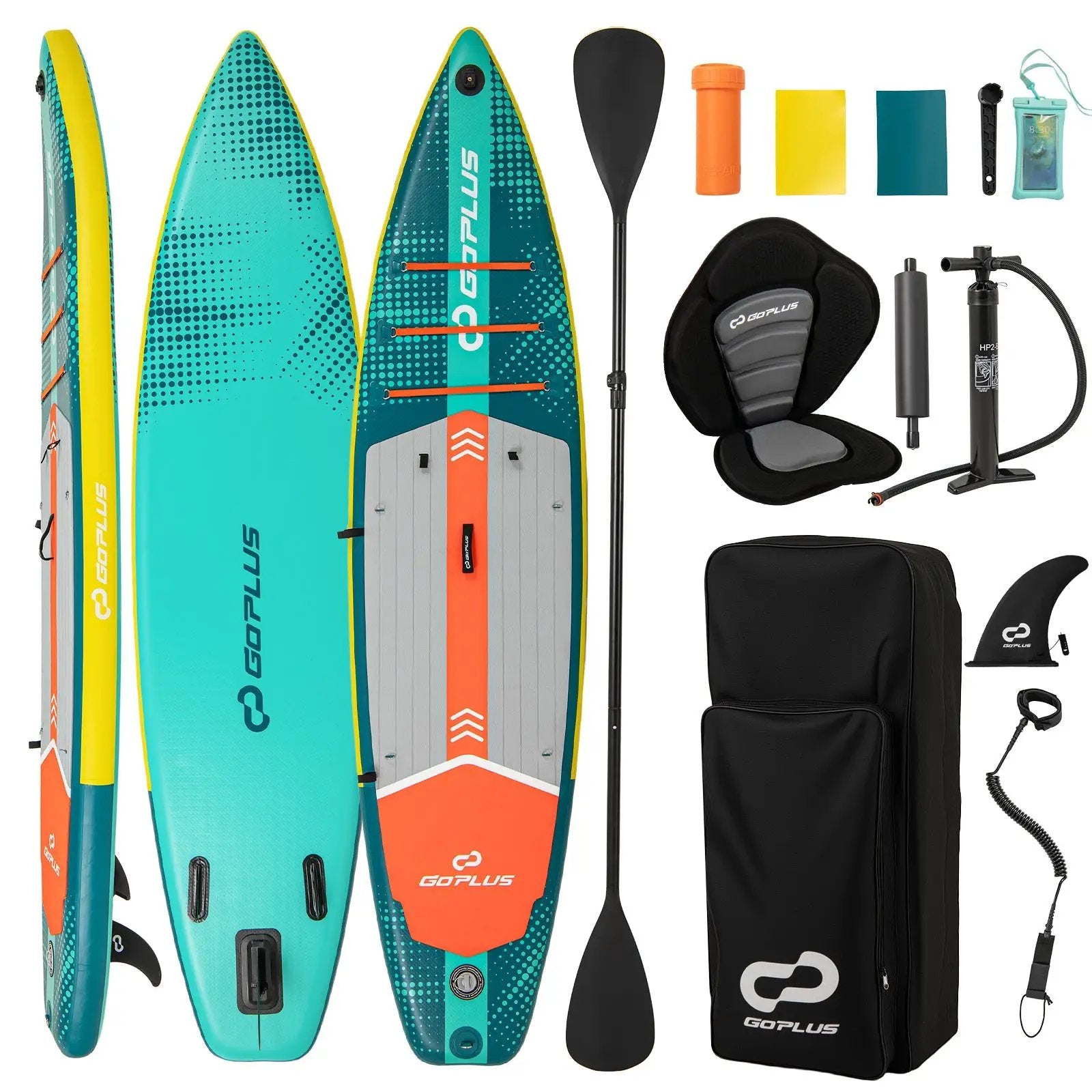 11 Feet Inflatable Stand Up Paddle Board with Kayak Seat for Adults-L by DirectDeals