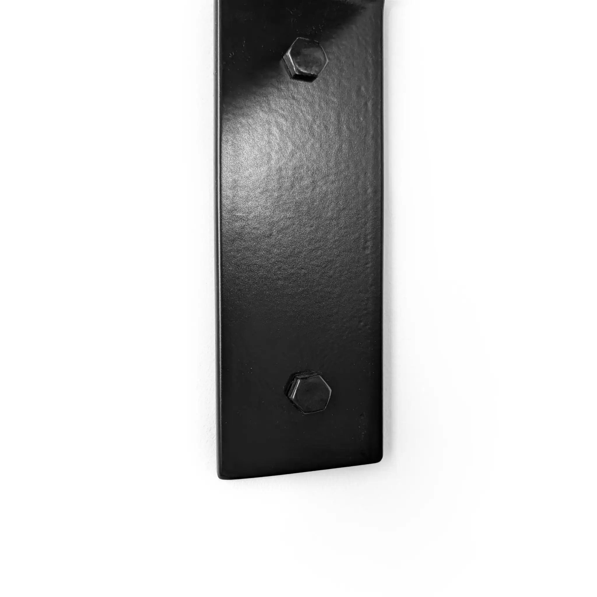 Deep Shelf with Black Steel L Brackets by NookWoodworking