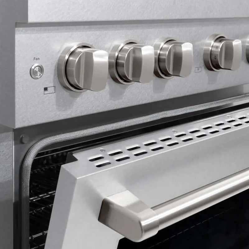 ZLINE 36"Gas Range, Convection Gas Oven , DuraSnow® Stainless Steel, SGRS-36 by Farmhouse Kitchen and Bath