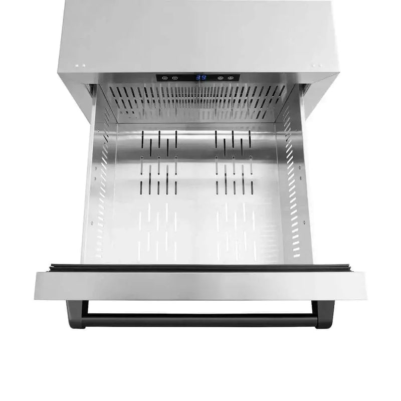 ZLINE 24" Touchstone 168 Can Outdoor-Rated Dual Refrigerator Drawer, Matte Black, RDSOZ-ST-24-MB by Farmhouse Kitchen and Bath