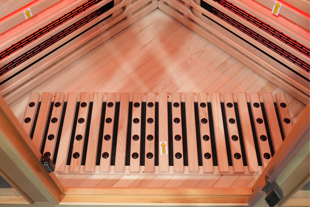 Blisspod I Vienna RED I All-In-One - Full Spectrum + Red Light Therapy I Indoor Corner Premium Sauna I 4-5 Person, photo 16 of 20
