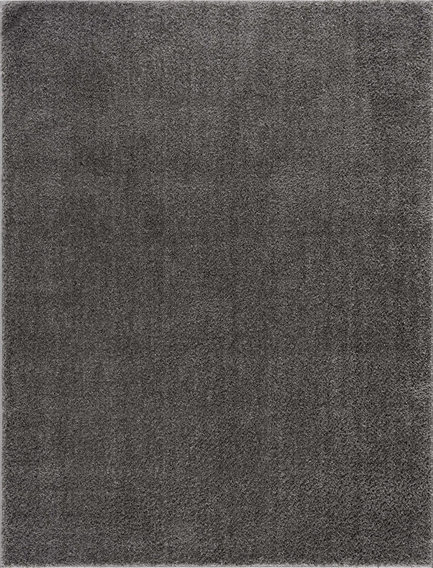 Judy Solid Dark Gray Washable Shag Rug - Clearance by Boutique Rugs