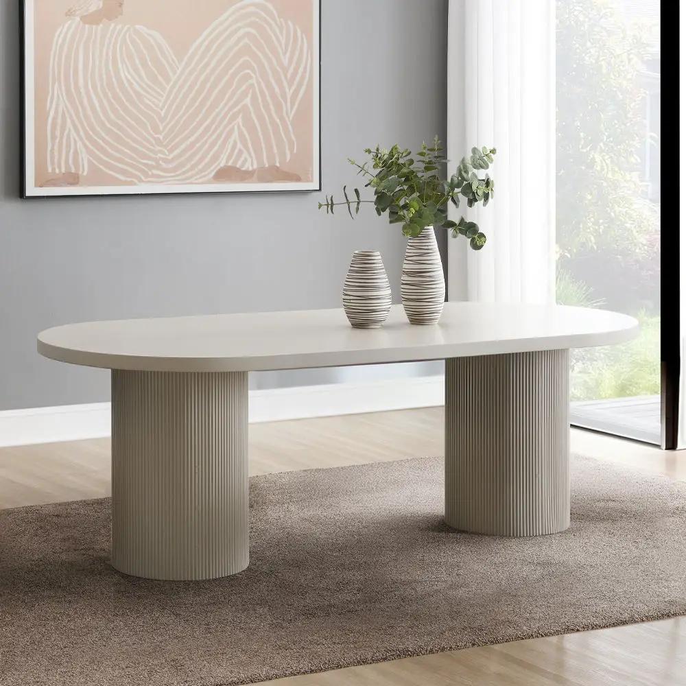Laela - Dining Table - Bone White by Unique Piece Furniture