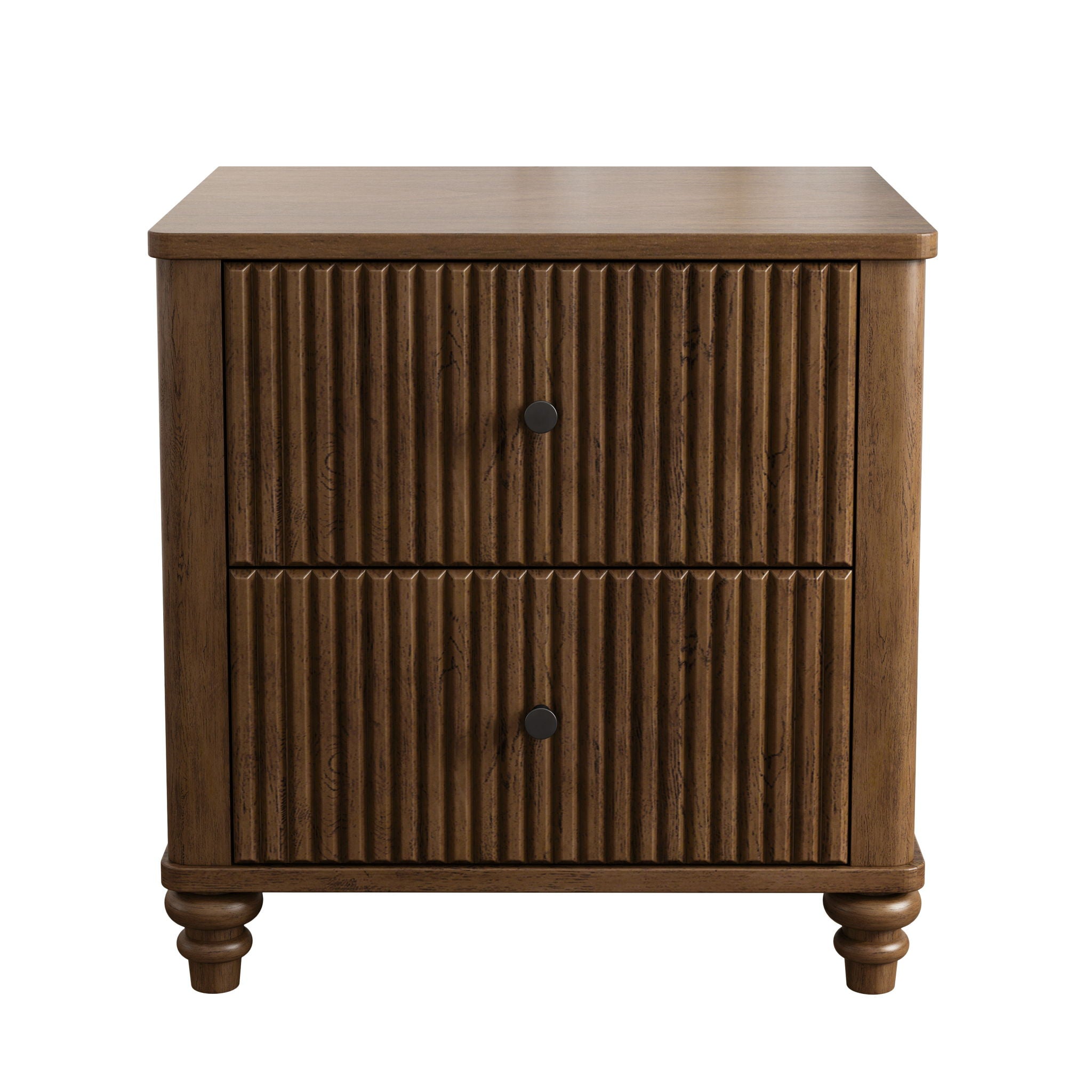 Fluted Nightstand With 3 Drawers by HouseOfZazla