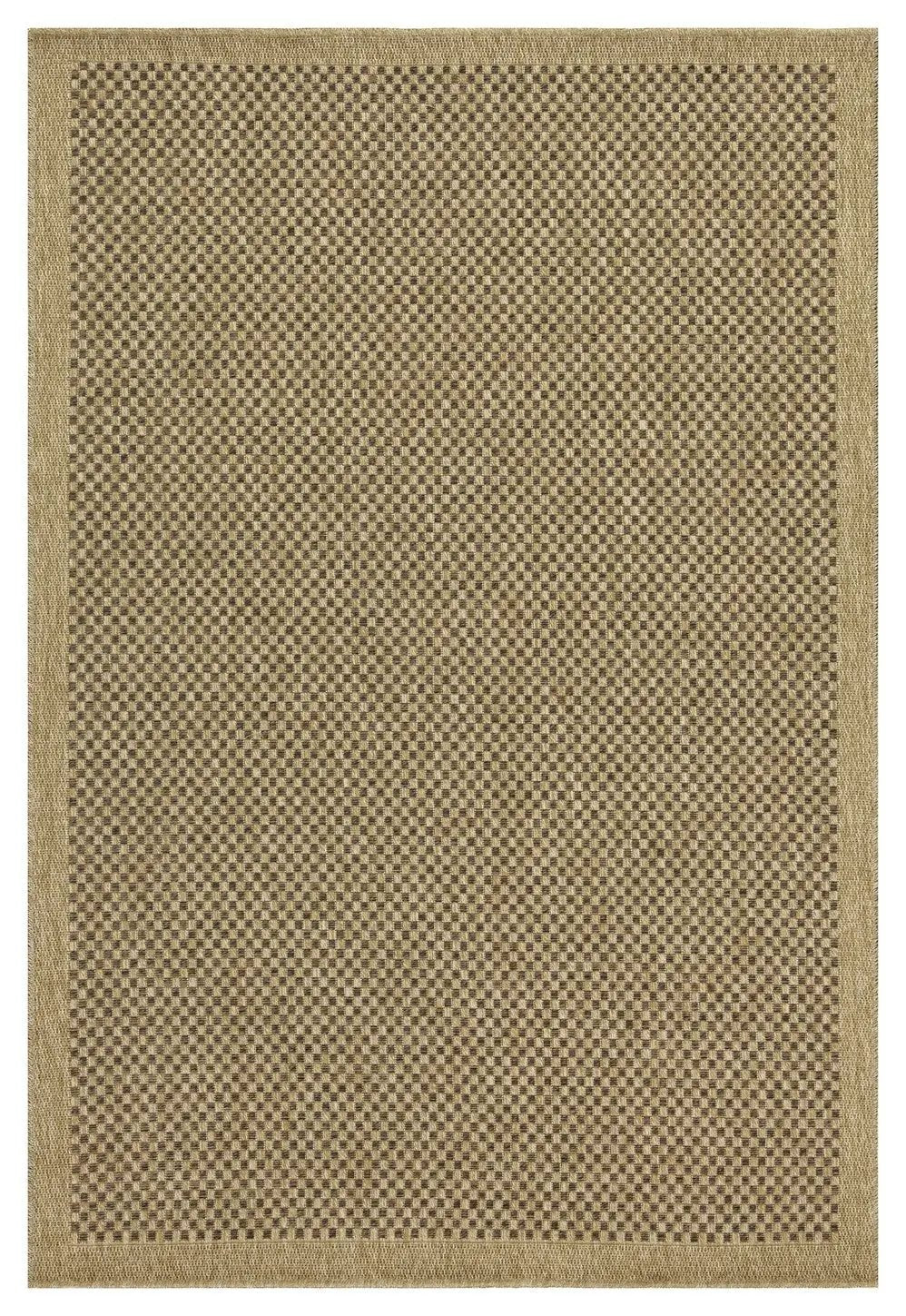 Earth GC_NTL1005 Jute/Mocha 7 ft. 10 in. x 10 ft. 3 in. Indoor/Outdoor Area Rug by HouseOfZazla