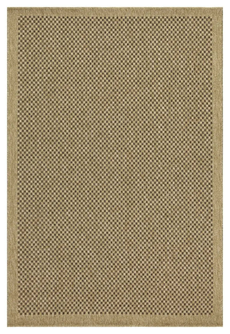 Earth GC_NTL1005 Jute/Mocha 7 ft. 10 in. x 10 ft. 3 in. Indoor/Outdoor Area Rug by HouseOfZazla