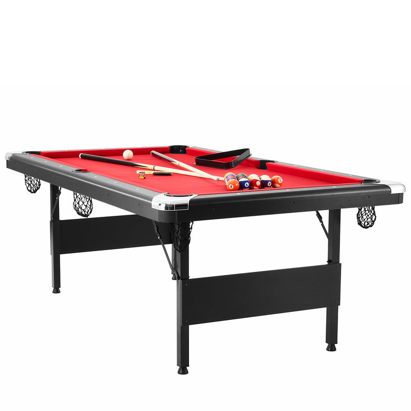 7 ft Foldable Portable Billiards Table with Complete Accessories by HouseOfZazla