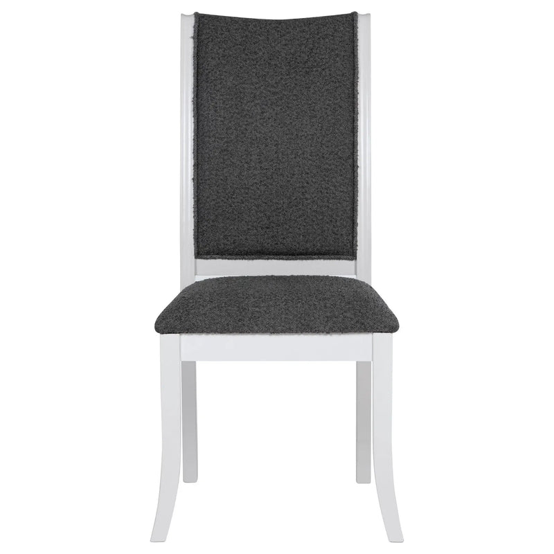 Judd Upholstered Dining Side Chair Pearl White (Set of 2) by Unique Piece Furniture