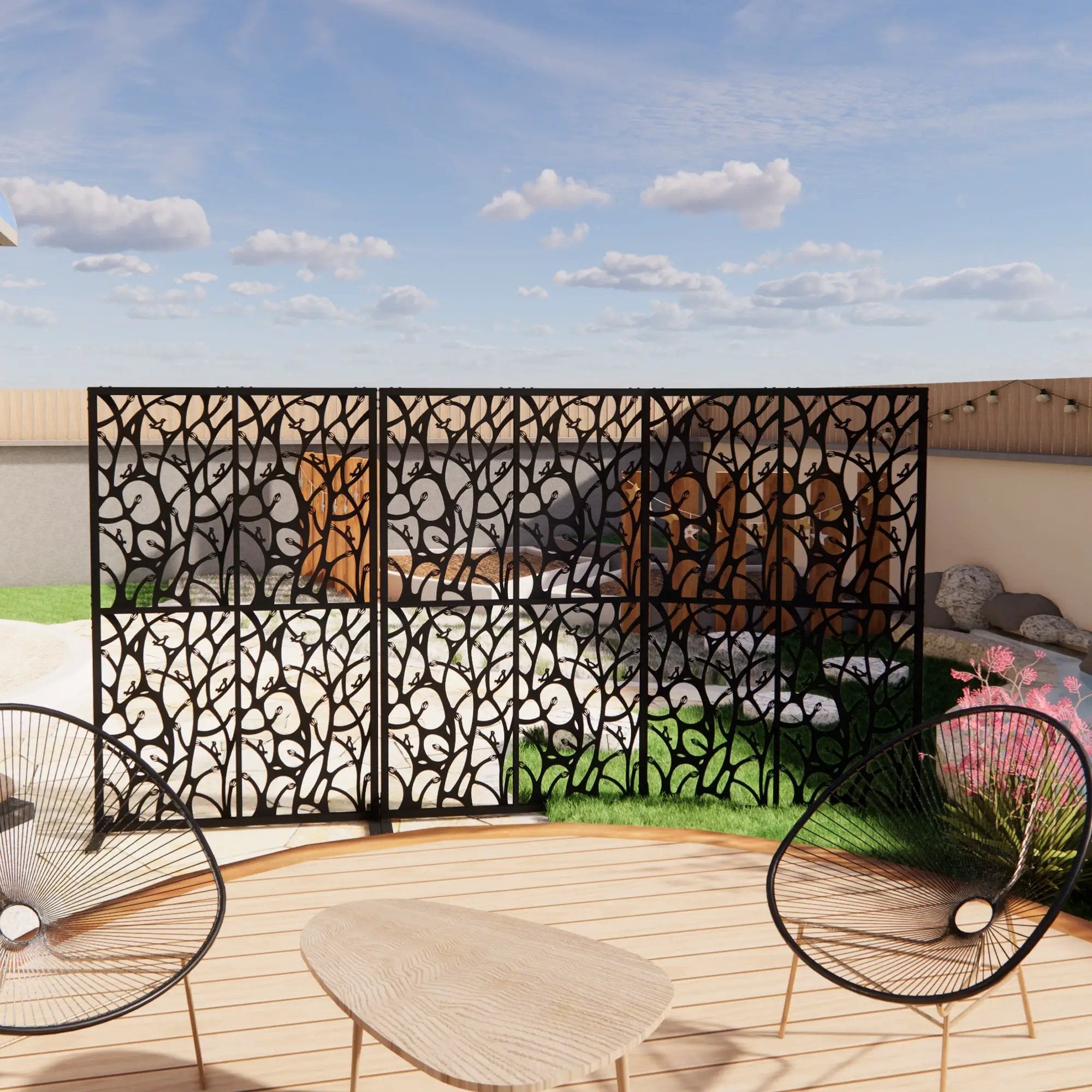 Metal Privacy Screens by HouseOfZazla