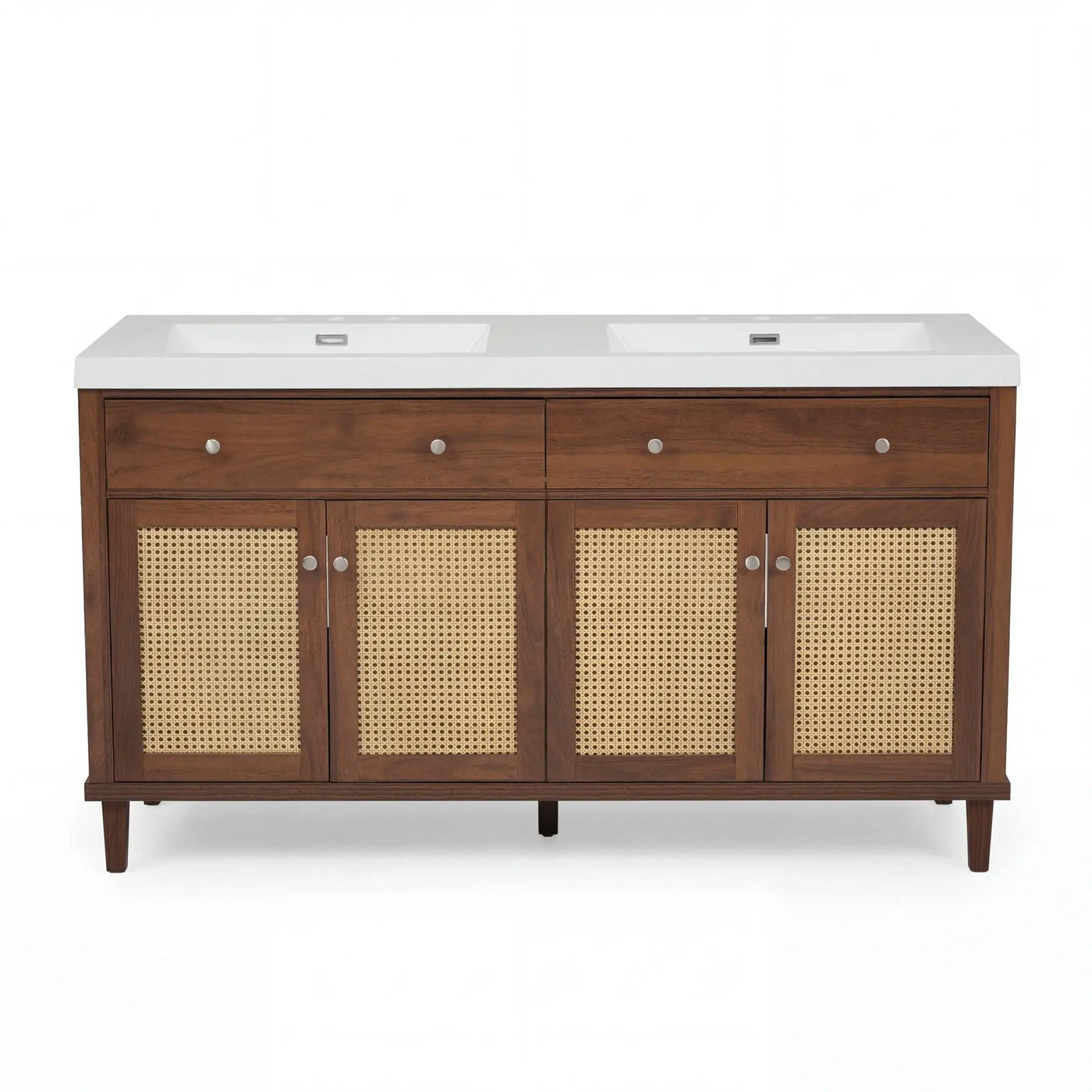 Bathroom Vanity With Double Sink, Large Storage Space by HouseOfZazla
