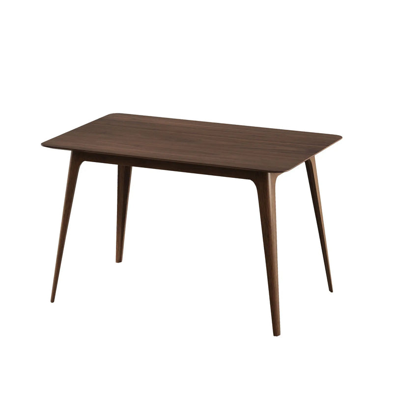 5 Piece Dining Set With 1 Table And 4 Upholstered Chairs - Walnut / Black by HouseOfZazla