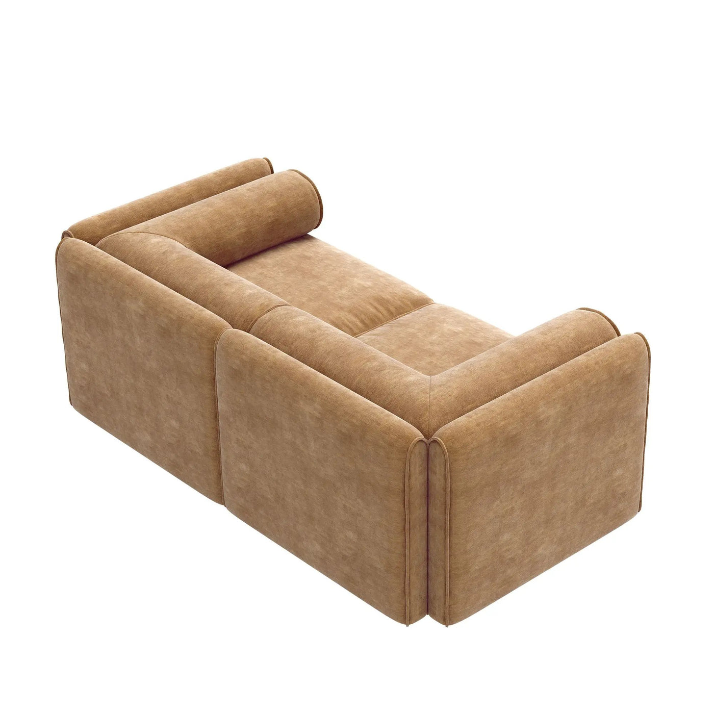 Stylish Sofa With Storage Seat And Cylindrical Backrest by HouseOfZazla