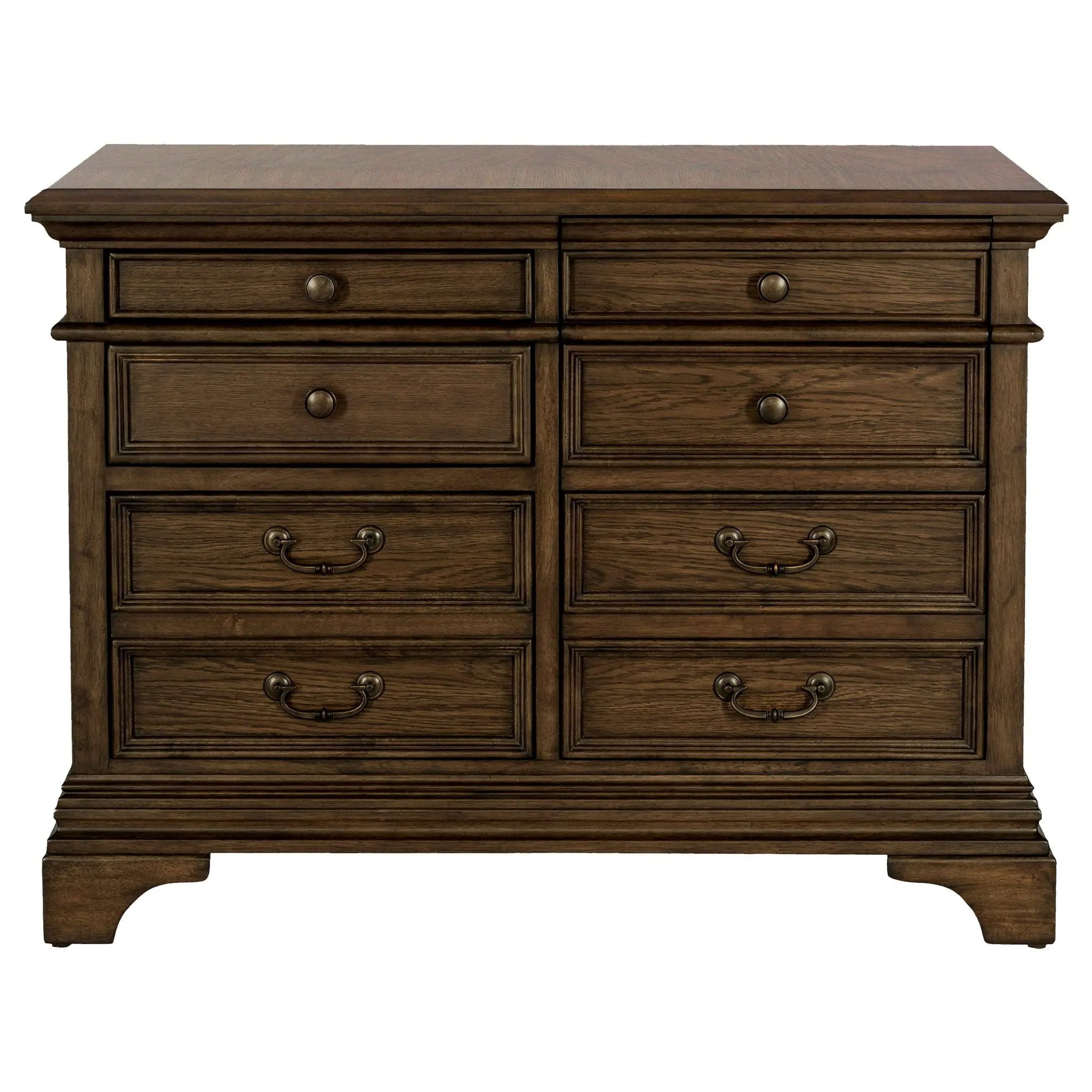 Hartshill 5-drawer Home Office File Cabinet Burnished Oak by Unique Piece Furniture