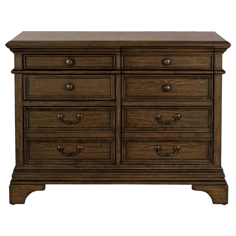 Hartshill 5-drawer Home Office File Cabinet Burnished Oak by Unique Piece Furniture