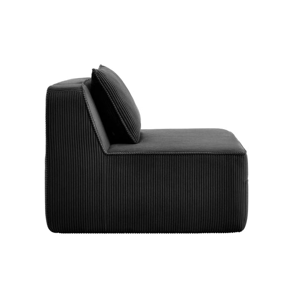 Armless Sofa With Pillow Corduroy, photo 2 of 8