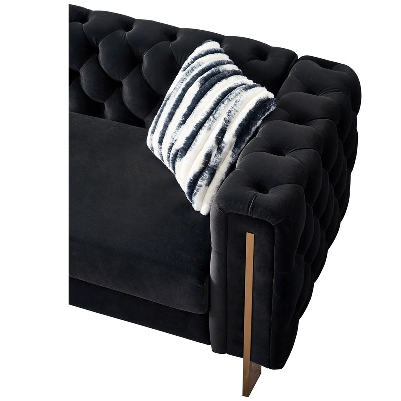 Chesterfield - Modern Tufted Living Room Sofa, 84.25''W Couch by HouseOfZazla