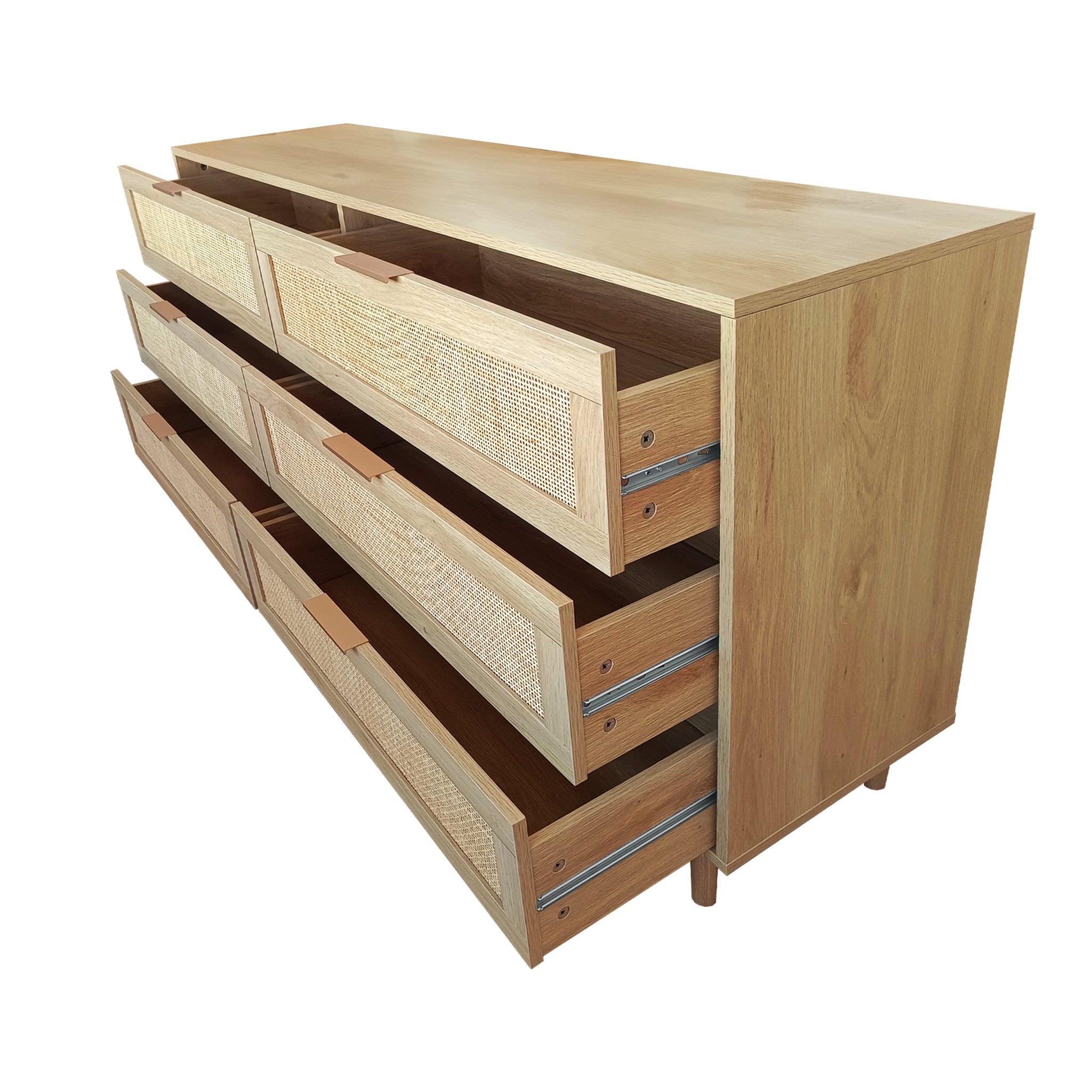 59.06" 6-Drawers Rattan Storage Cabinet by HouseOfZazla