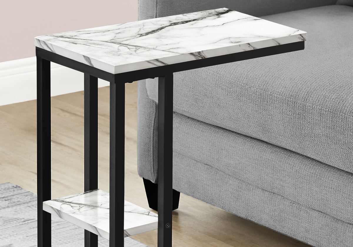 C-Shaped Accent Table with Sliding Base - Multiple Colors, photo 7 of 20