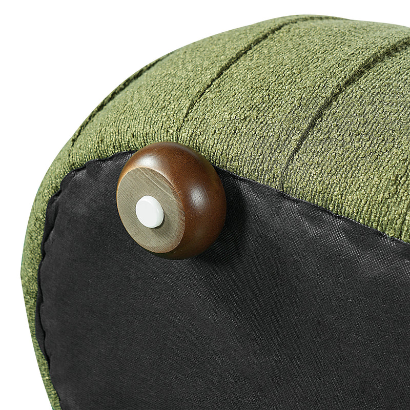 Upholstered Ottoman, Oval Shape by HouseOfZazla