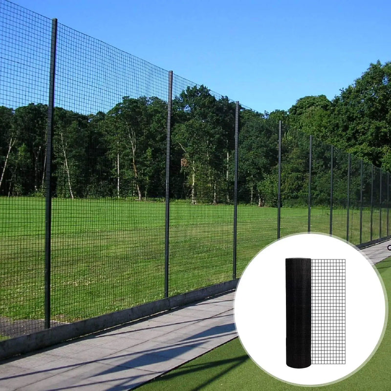 Vinyl Coated Hardware Cloth, Welded Wire Fence For Poultry And Home Improvement - Black by HouseOfZazla