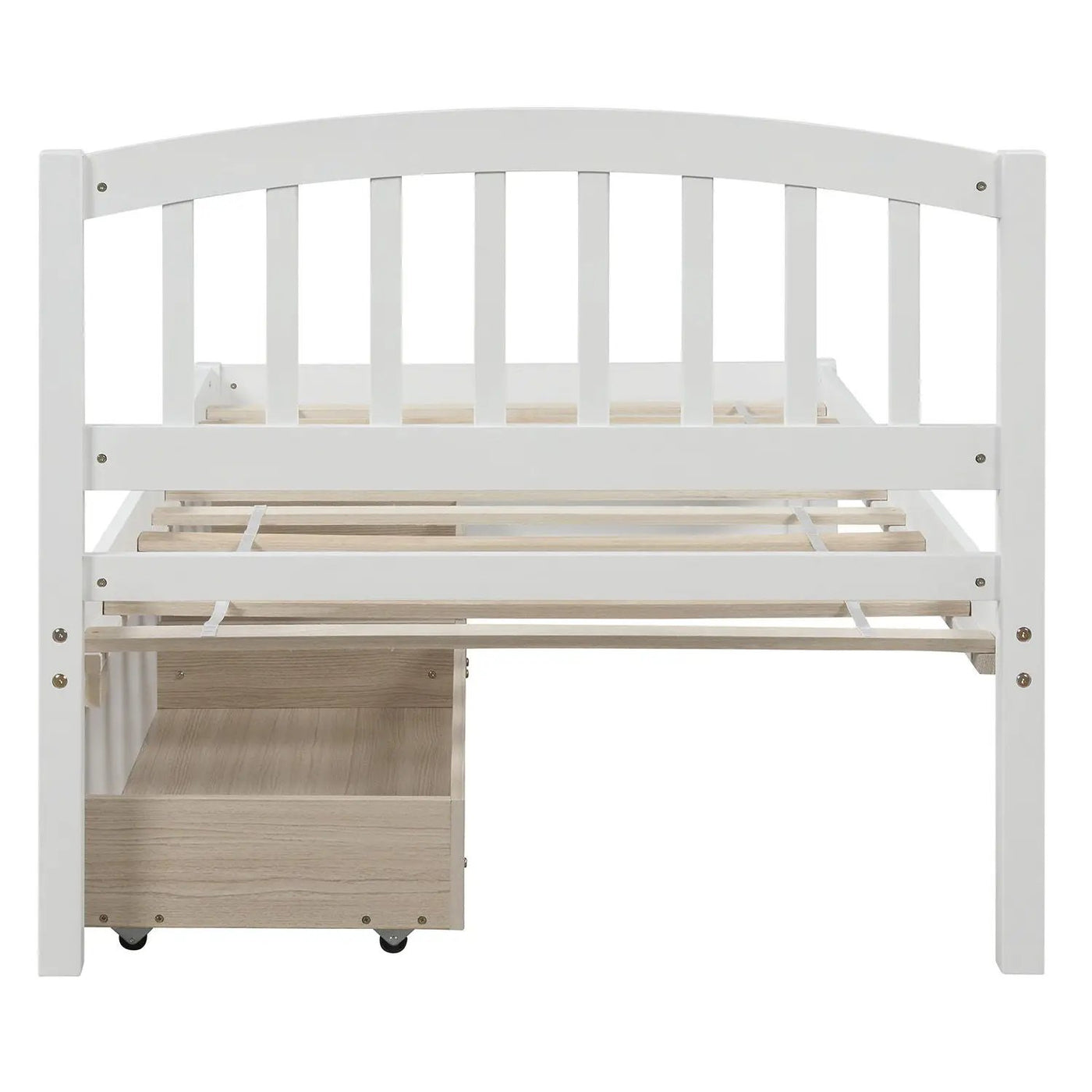 Platform Storage Bed Wood Bed Frame With Two Drawers And Headboard by Unique Piece Furniture